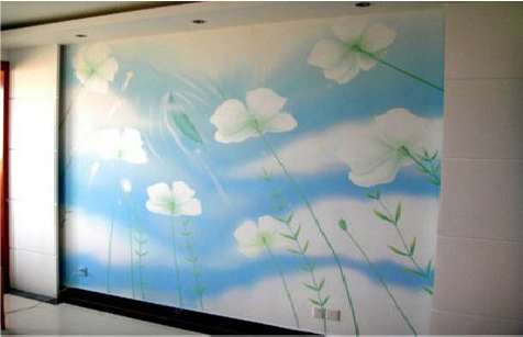 万载画墙绘怎么画好白云的蓬松感？