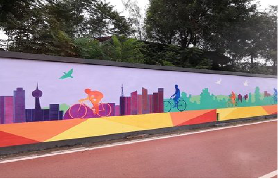 万载墙体彩绘-围墙