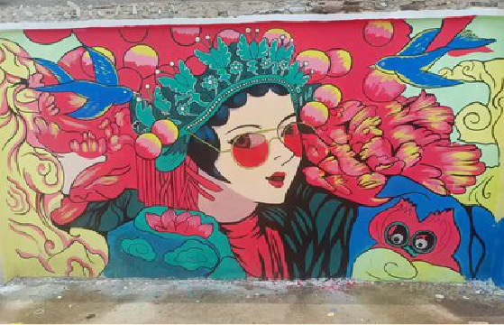 万载墙体彩绘-网红墙