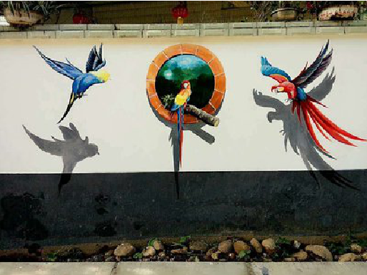 万载视觉错位-3D墙绘设计