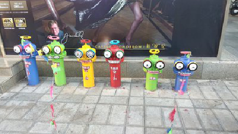 万载商业区彩绘