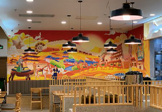 万载商业空间彩绘介绍。